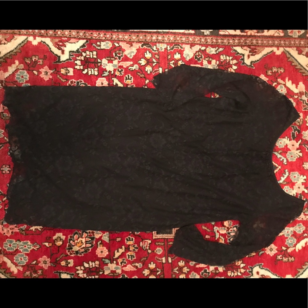 Debbie O Black Lace Maternity Dress SZ S